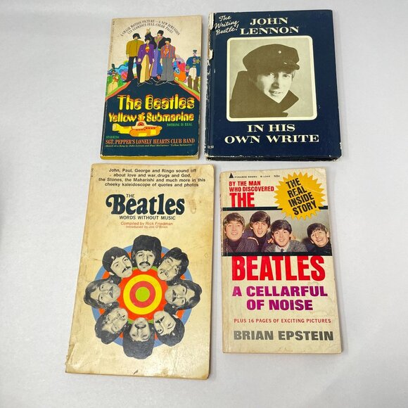 The Beatles Book Lot of 4 Yellow Submarine Cellarful Noise John Lennon Own Write - Picture 1 of 16